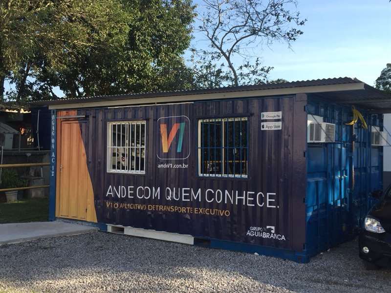 Container Escritório Acoplado para o Grupo Águia Branca