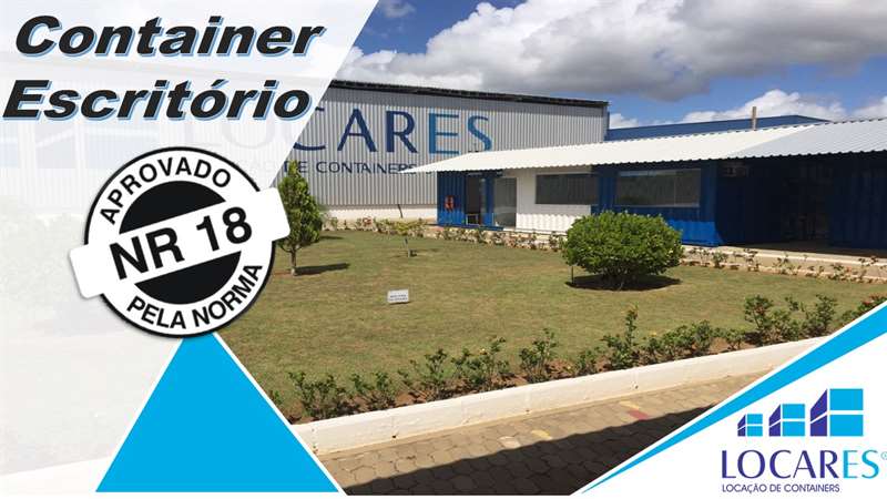 Container para canteiro de obras conforme NR 18