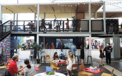 Faça marketing experimental e sustentável com container para eventos!