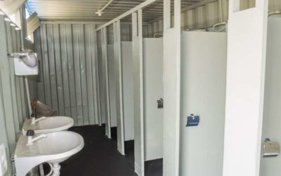 Container banheiro | Qual o tipo de piso usado pela Locares?