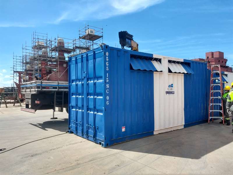 Uso de containers temporários em diversos setores