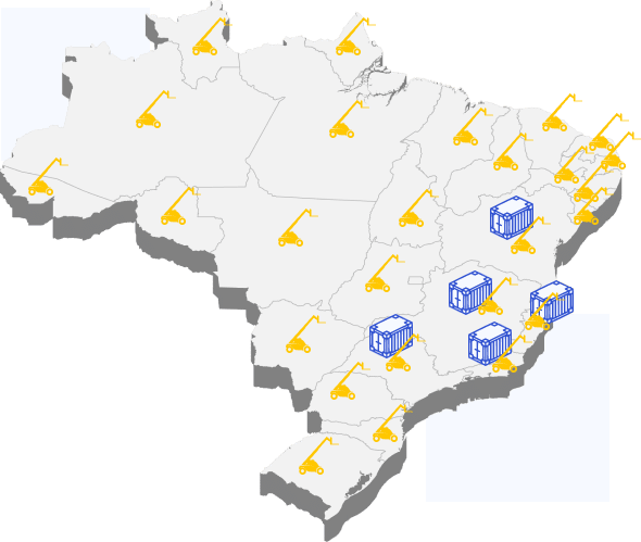 Estamos em todos os lugares | Locares Locação e Venda de Container