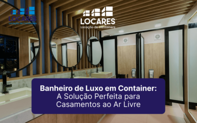 Banheiro de Luxo em Container: A Solução Perfeita para Casamentos ao Ar Livre!