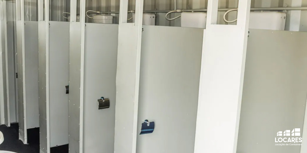Container Banheiro Misto 20 PÉS: Alugue Para seu Evento 