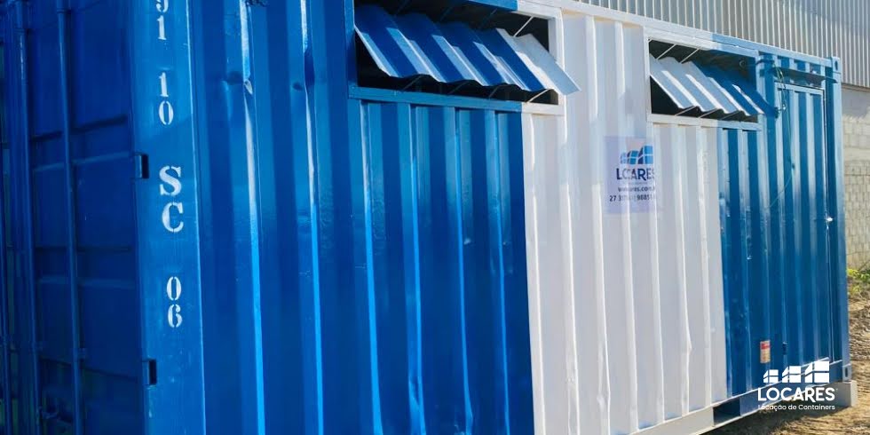 Locares Locação de Container ES BA RJ MG SP | Aluguel de Container ES BA RJ MG SP Conforto e Privacidade para Sua Festa: Container Banheiro Ele/Ela 20 Pés
