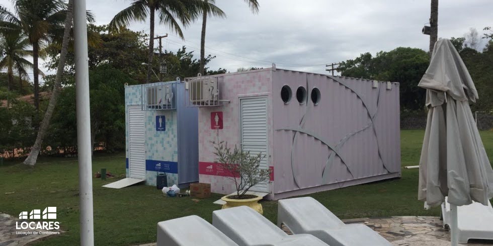 Locares Locação de Container ES BA RJ MG SP | Aluguel de Container ES BA RJ MG SP Infraestrutura sanitária temporária: melhores soluções em Container Banheiro
